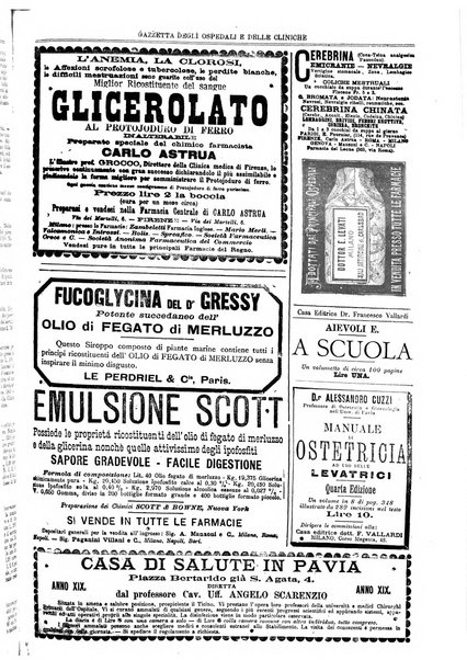 Gazzetta degli ospedali e delle cliniche