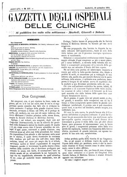 Gazzetta degli ospedali e delle cliniche