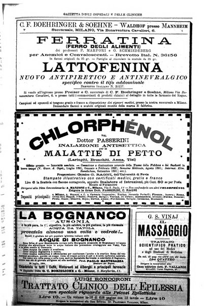 Gazzetta degli ospedali e delle cliniche