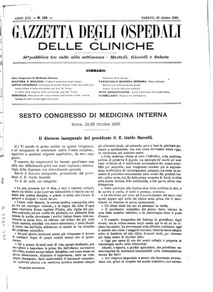 Gazzetta degli ospedali e delle cliniche