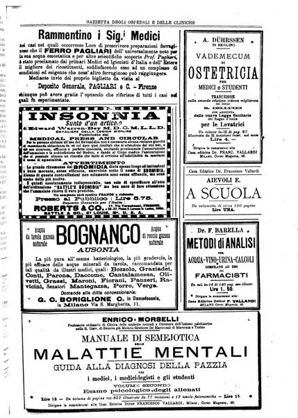 Gazzetta degli ospedali e delle cliniche