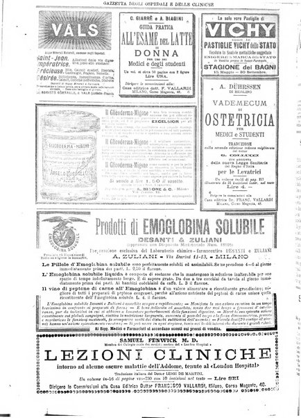 Gazzetta degli ospedali e delle cliniche