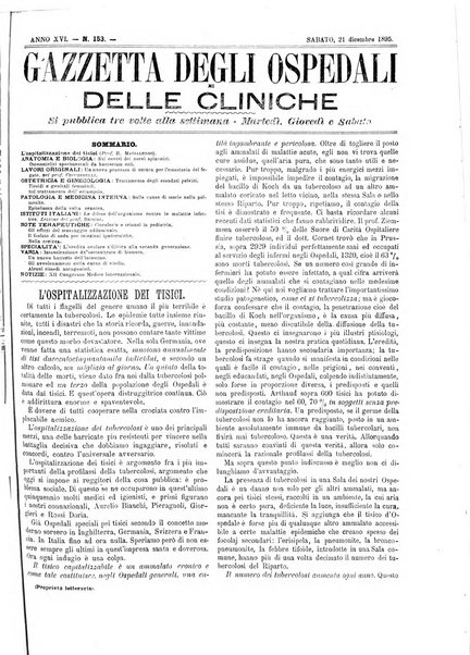 Gazzetta degli ospedali e delle cliniche