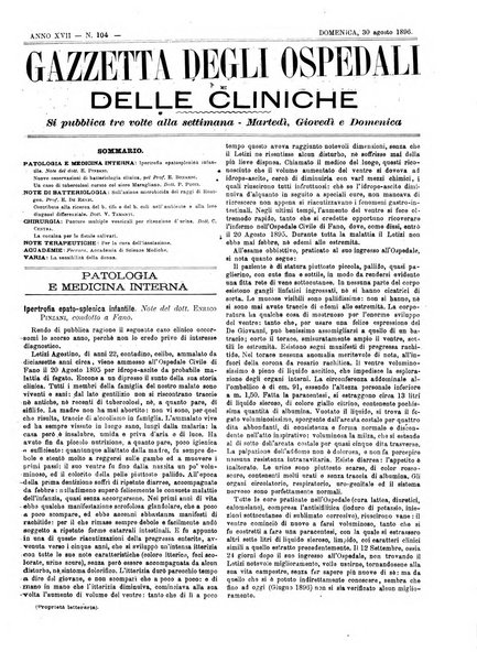 Gazzetta degli ospedali e delle cliniche