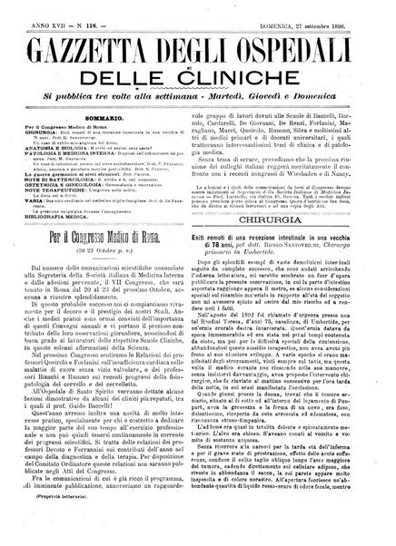 Gazzetta degli ospedali e delle cliniche