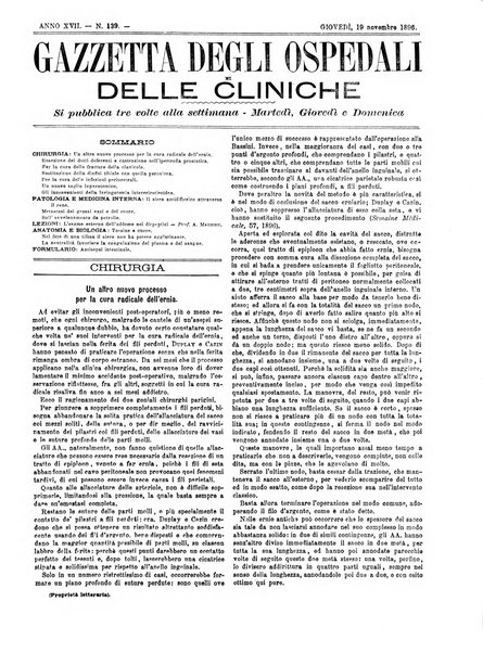 Gazzetta degli ospedali e delle cliniche