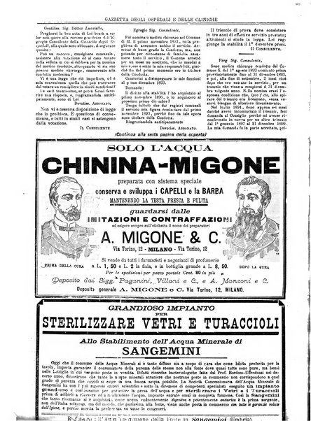 Gazzetta degli ospedali e delle cliniche