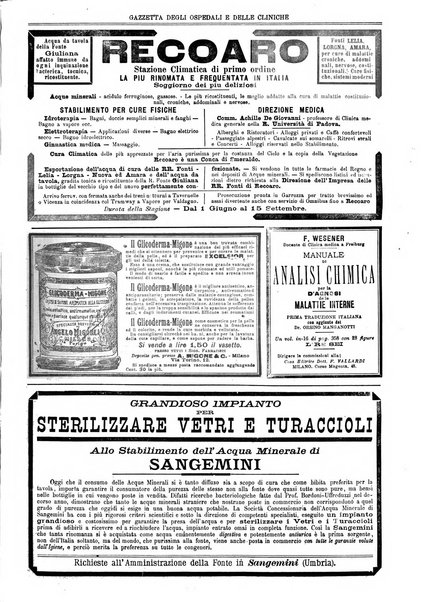 Gazzetta degli ospedali e delle cliniche