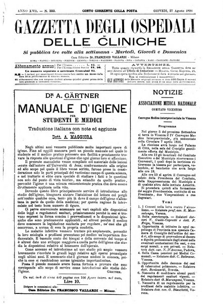 Gazzetta degli ospedali e delle cliniche