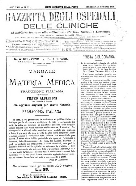 Gazzetta degli ospedali e delle cliniche