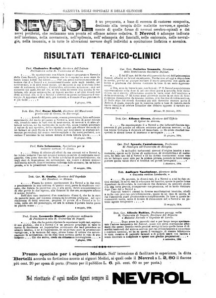 Gazzetta degli ospedali e delle cliniche