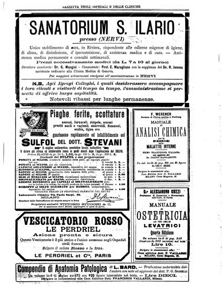 Gazzetta degli ospedali e delle cliniche