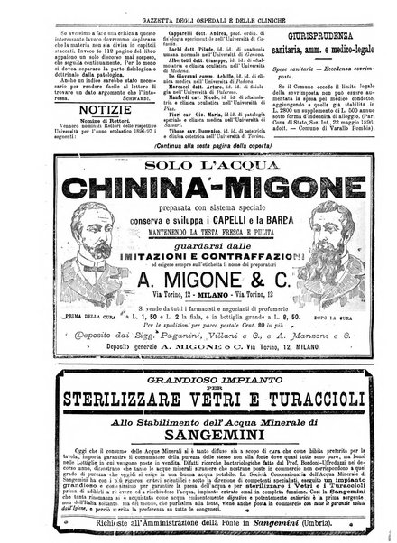 Gazzetta degli ospedali e delle cliniche