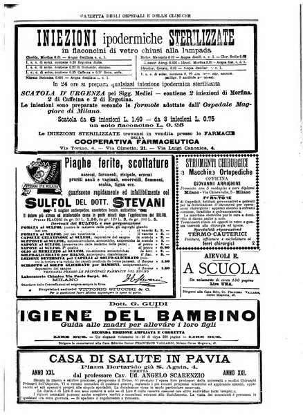 Gazzetta degli ospedali e delle cliniche