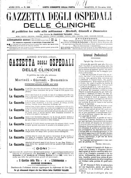 Gazzetta degli ospedali e delle cliniche