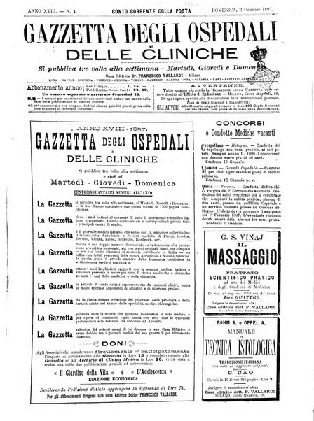 Gazzetta degli ospedali e delle cliniche