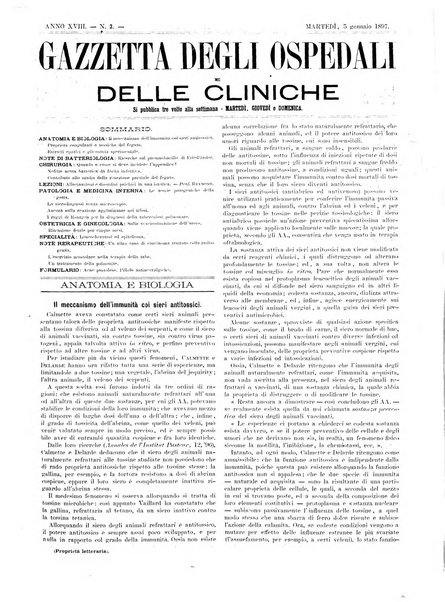 Gazzetta degli ospedali e delle cliniche