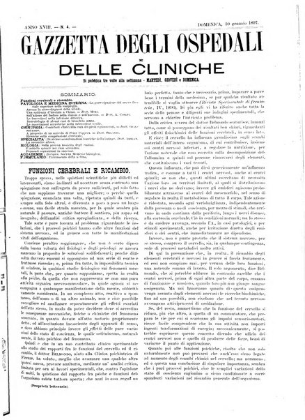 Gazzetta degli ospedali e delle cliniche