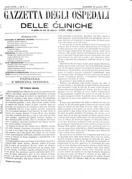 Gazzetta degli ospedali e delle cliniche