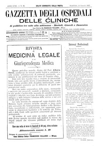 Gazzetta degli ospedali e delle cliniche