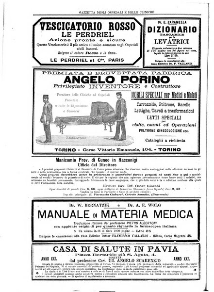 Gazzetta degli ospedali e delle cliniche