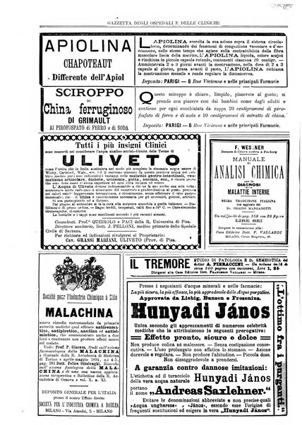 Gazzetta degli ospedali e delle cliniche