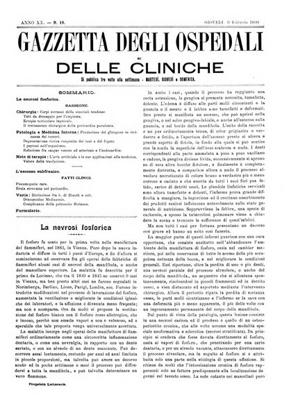 Gazzetta degli ospedali e delle cliniche