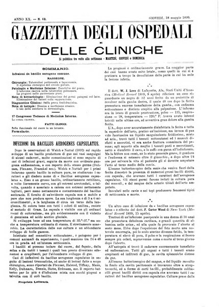 Gazzetta degli ospedali e delle cliniche