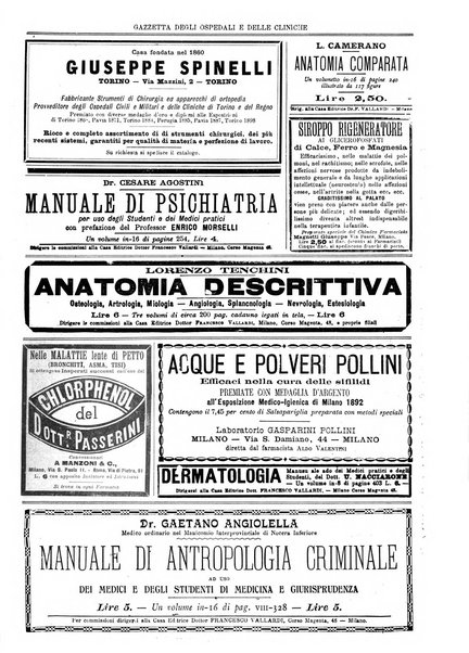 Gazzetta degli ospedali e delle cliniche