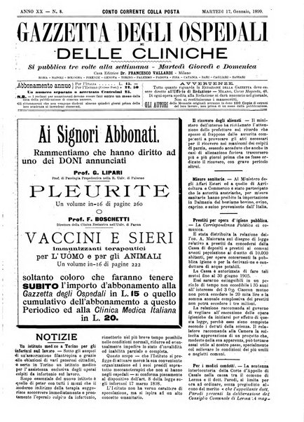 Gazzetta degli ospedali e delle cliniche