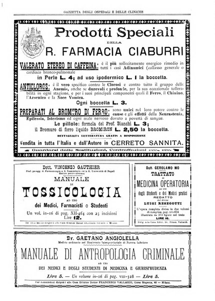 Gazzetta degli ospedali e delle cliniche