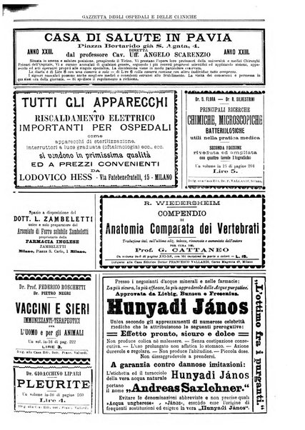 Gazzetta degli ospedali e delle cliniche