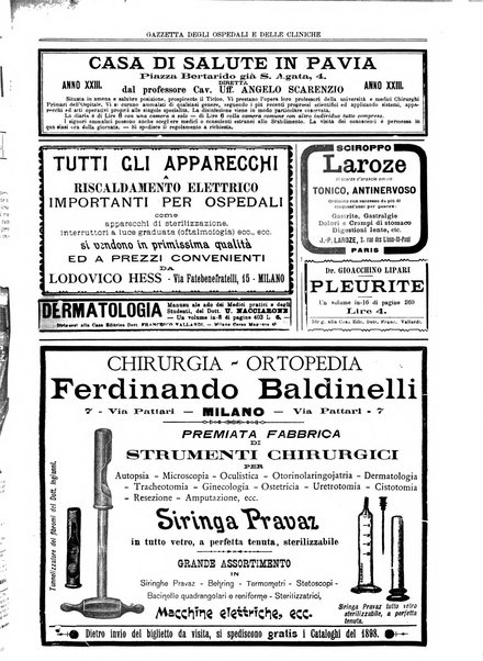 Gazzetta degli ospedali e delle cliniche