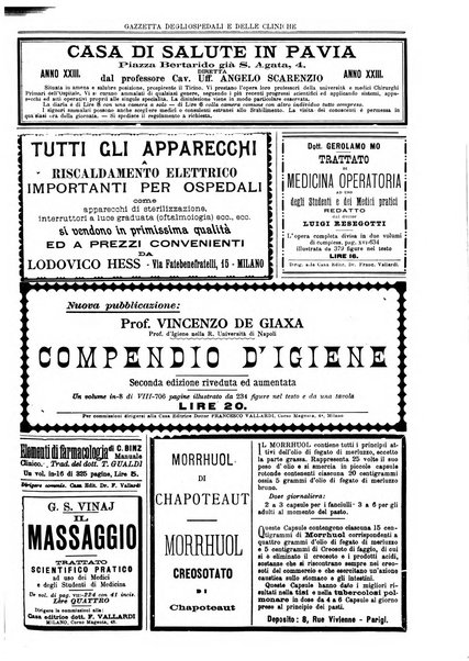 Gazzetta degli ospedali e delle cliniche