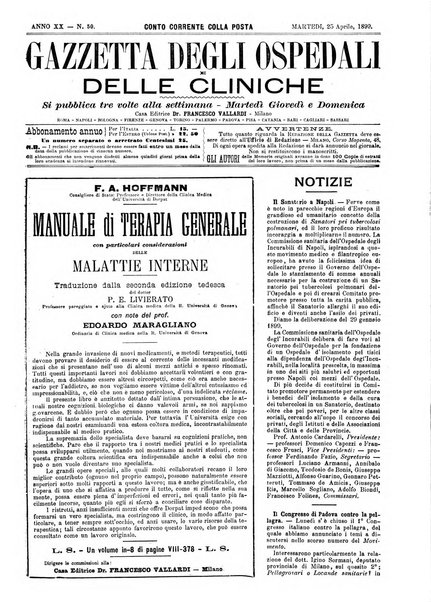 Gazzetta degli ospedali e delle cliniche