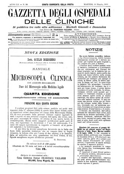 Gazzetta degli ospedali e delle cliniche