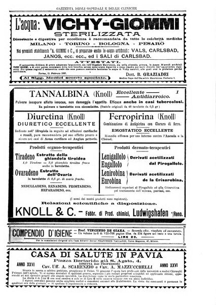 Gazzetta degli ospedali e delle cliniche