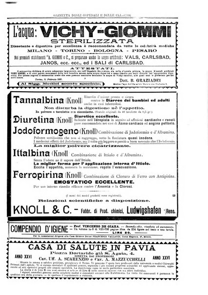 Gazzetta degli ospedali e delle cliniche