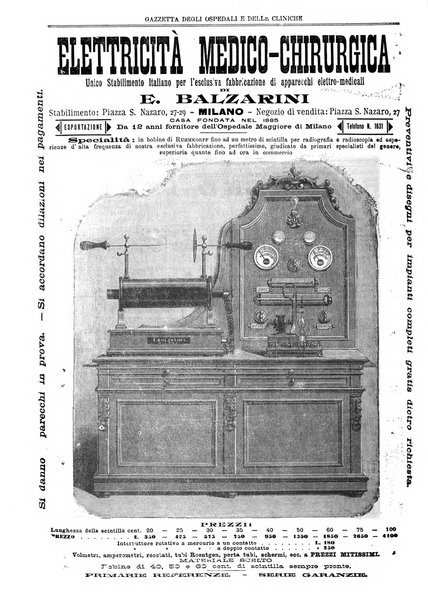 Gazzetta degli ospedali e delle cliniche
