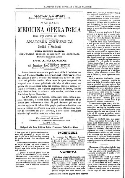 Gazzetta degli ospedali e delle cliniche