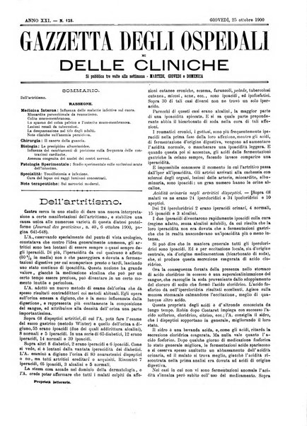 Gazzetta degli ospedali e delle cliniche