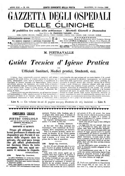 Gazzetta degli ospedali e delle cliniche