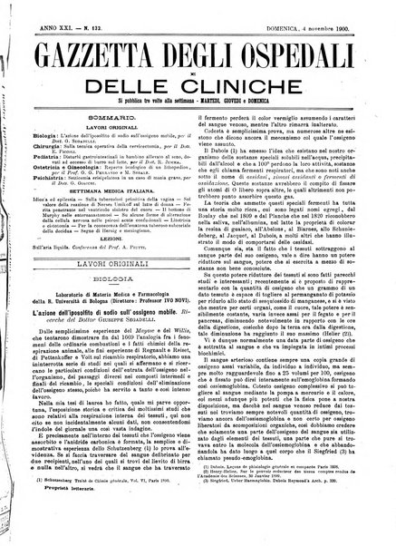 Gazzetta degli ospedali e delle cliniche