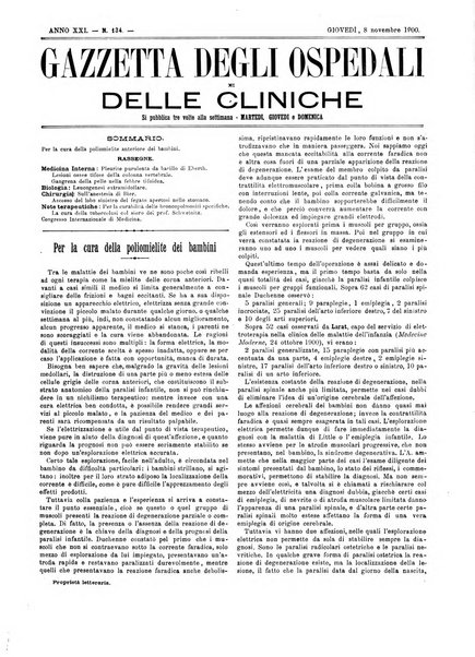 Gazzetta degli ospedali e delle cliniche