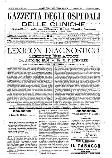 Gazzetta degli ospedali e delle cliniche