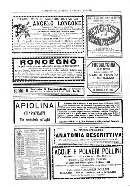 Gazzetta degli ospedali e delle cliniche