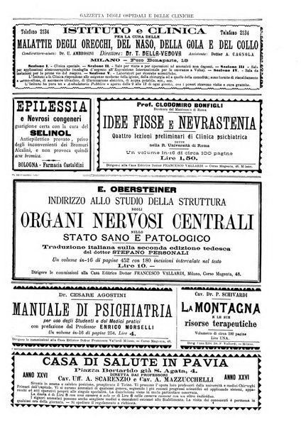 Gazzetta degli ospedali e delle cliniche