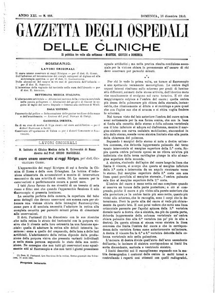 Gazzetta degli ospedali e delle cliniche