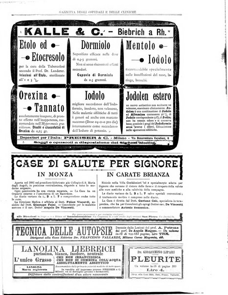 Gazzetta degli ospedali e delle cliniche