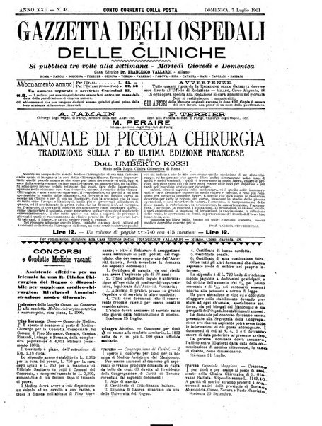 Gazzetta degli ospedali e delle cliniche